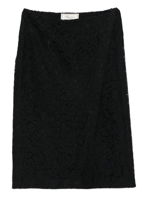 lace-floral midi skirt by BLUMARINE