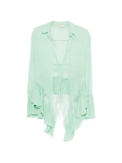 lace ruffled blouse by BLUMARINE