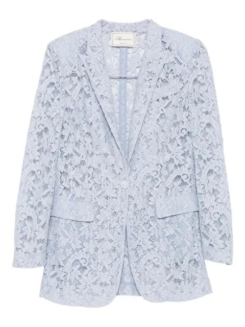 lace single-breasted blazer by BLUMARINE