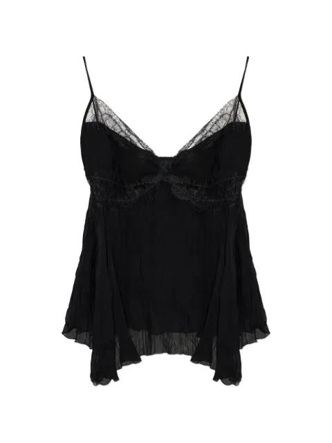 lace-trim top by BLUMARINE