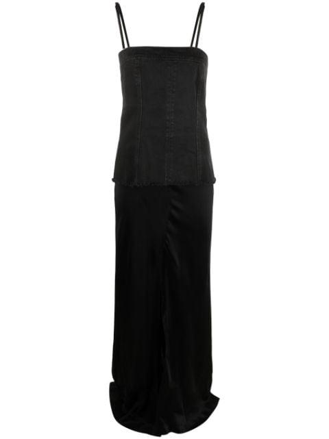 layered sleeveless maxi dress by BLUMARINE
