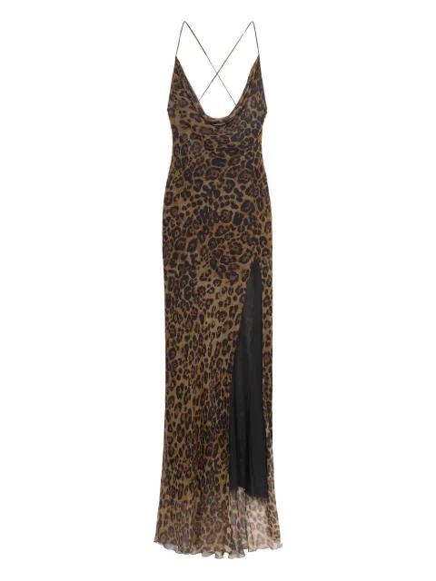 leopard-print silk gown by BLUMARINE