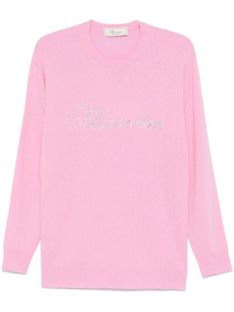 logo-appliqué sweater by BLUMARINE