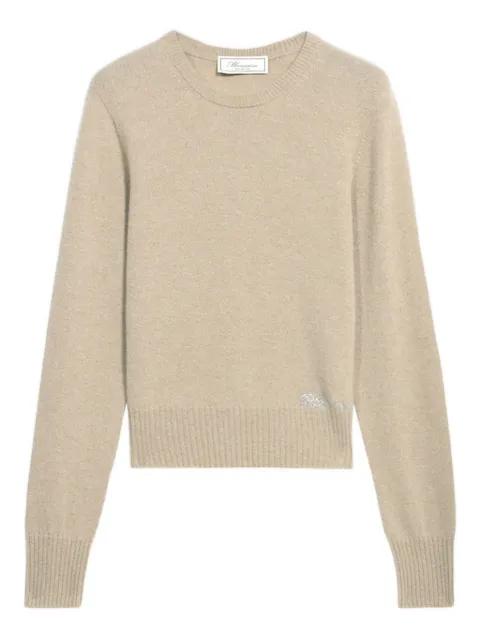 logo-embroidered sweater by BLUMARINE