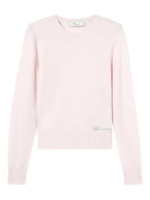 logo-embroidered sweater by BLUMARINE