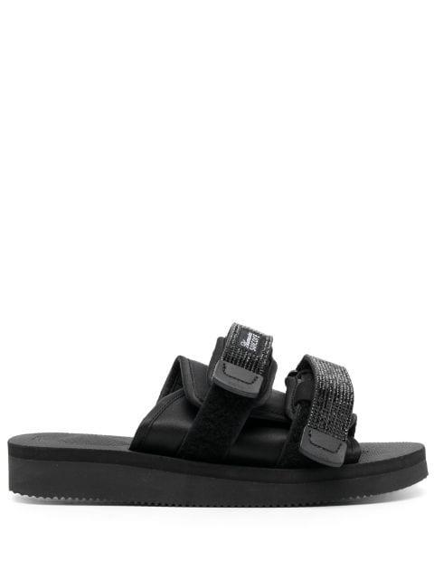 logo-patch touch-strap slides by BLUMARINE
