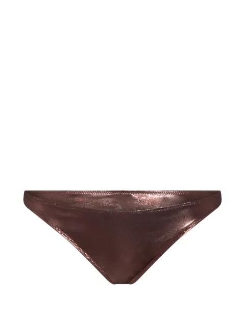 metallic-effect bikini bottom by BLUMARINE
