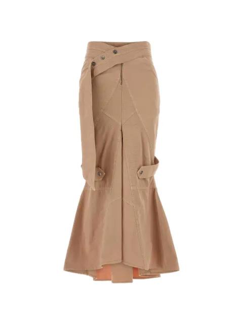panelled fishtail skirt by BLUMARINE