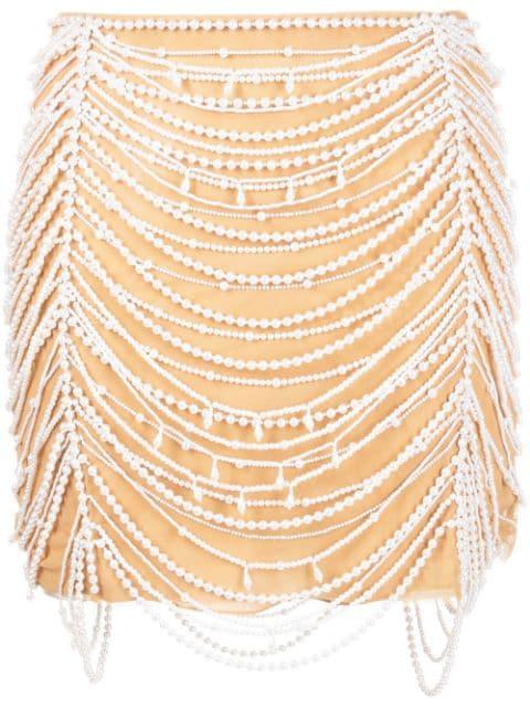 pearl-embellished skirt by BLUMARINE
