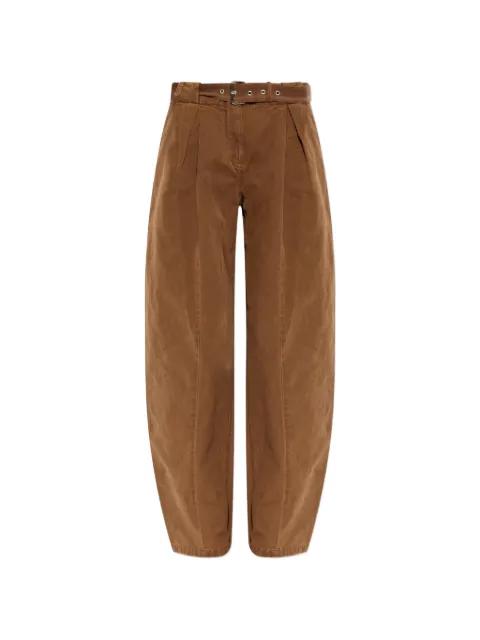 pleated belted trousers by BLUMARINE