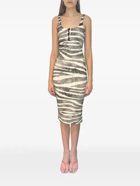 printed midi dress by BLUMARINE
