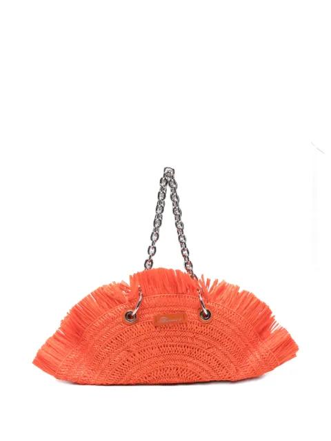 raffia chain shoulder bag by BLUMARINE