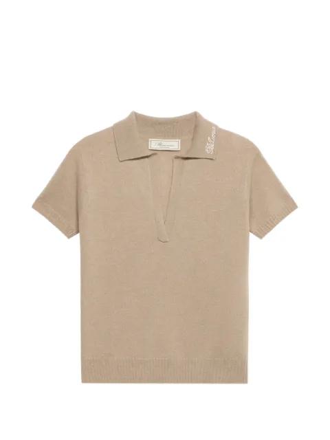 rhinestone cashmere polo shirt by BLUMARINE
