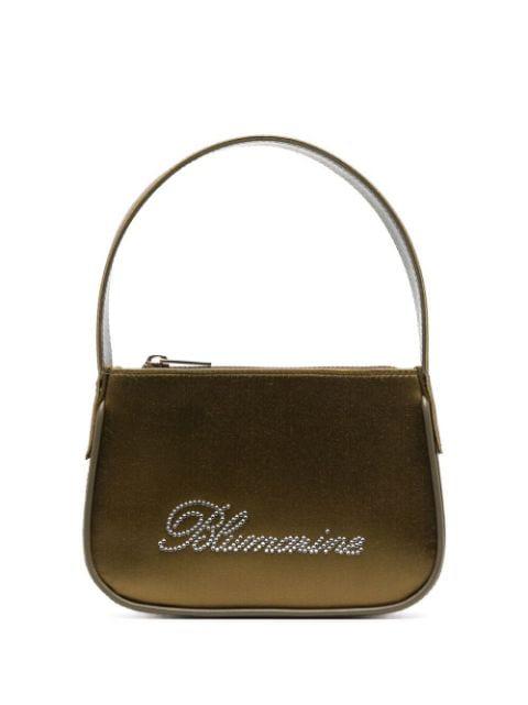 rhinestone embellished satin mini bag by BLUMARINE