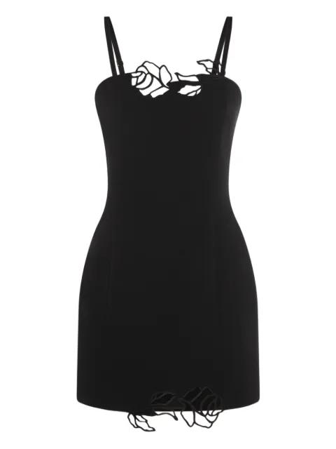 rose-embellished mini dress by BLUMARINE