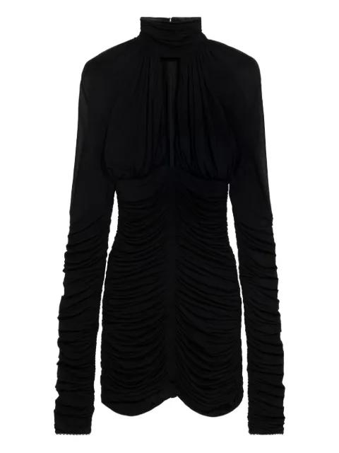 ruched long-sleeve mini dress by BLUMARINE