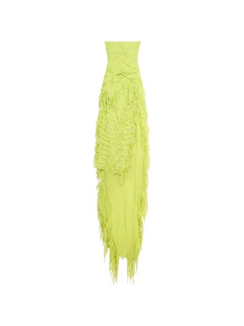 ruched ruffled maxi dress by BLUMARINE
