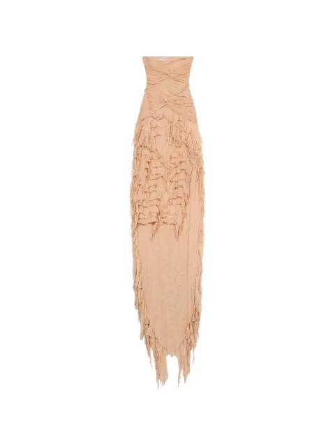 ruched ruffled maxi dress by BLUMARINE