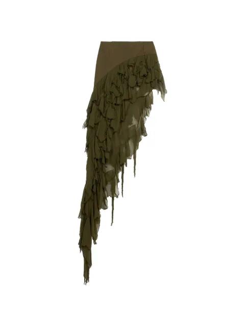 ruffled asymmetrical skirt by BLUMARINE