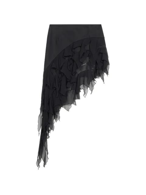 ruffled asymmetrical skirt by BLUMARINE