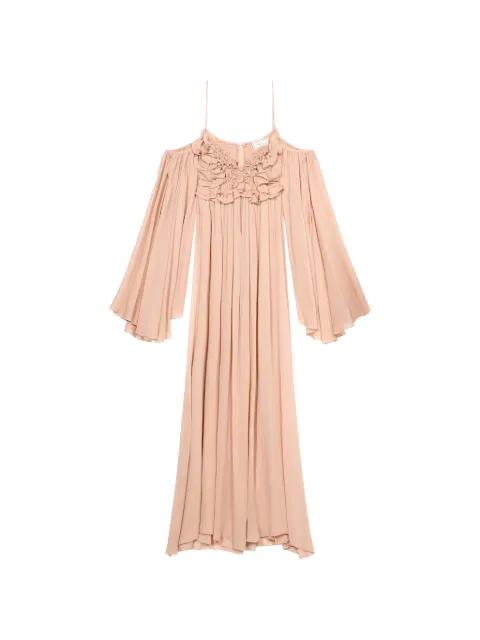 ruffled-detail maxi dress by BLUMARINE