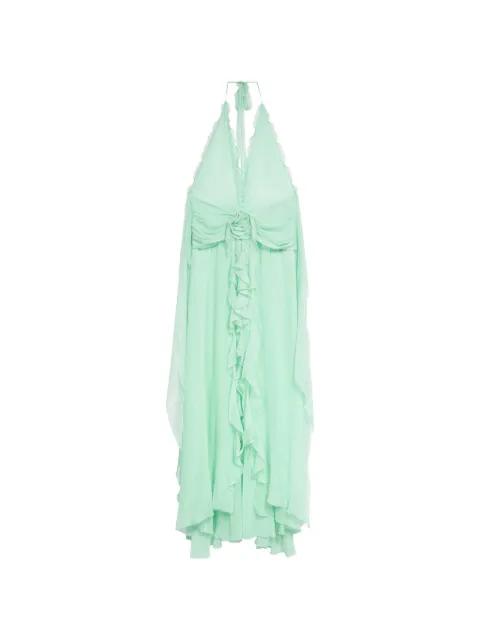 ruffled georgette dress by BLUMARINE