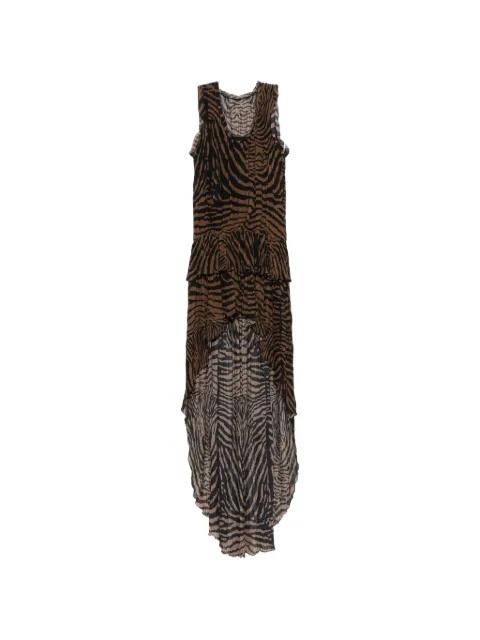 ruffled zebra-print mini dress by BLUMARINE