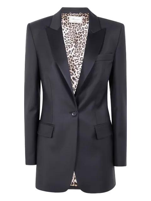 satin single-breasted blazer by BLUMARINE