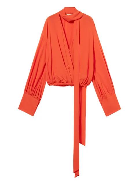 scarf-detail blouse by BLUMARINE