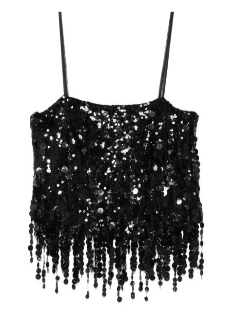 sequin fringed top by BLUMARINE