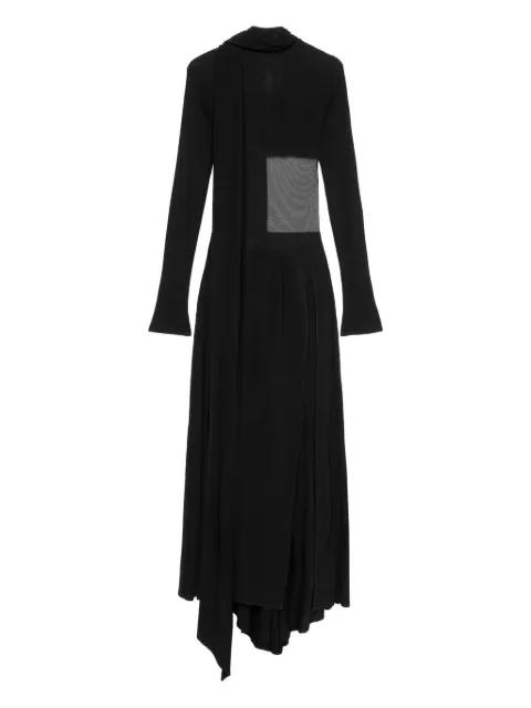 sheer-details maxi dress by BLUMARINE