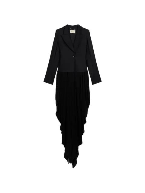single-breasted asymmetric-hem blazer by BLUMARINE