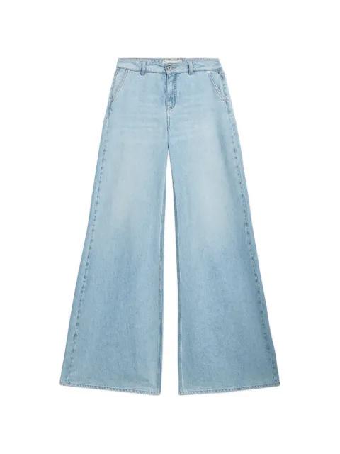 stone washed palazzo pants by BLUMARINE