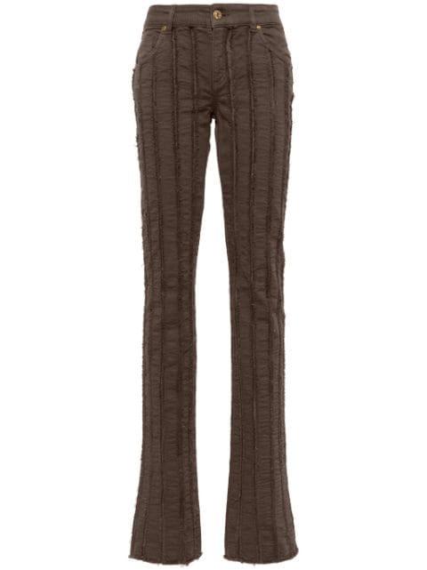 striped straight-leg trousers by BLUMARINE