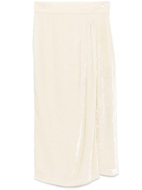 velvet midi skirt by BLUMARINE