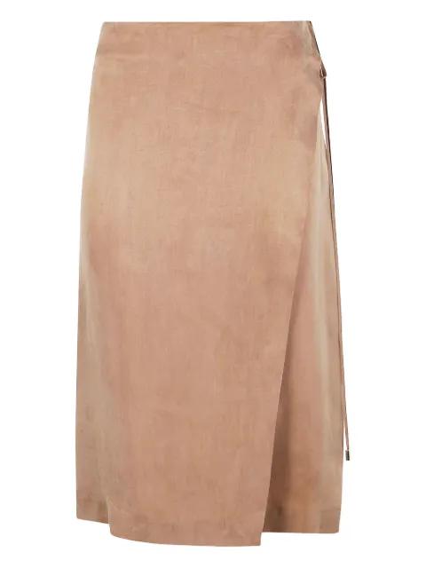 wrap-design skirt by BLUMARINE