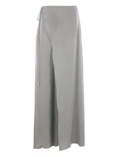wrap-detail trousers by BLUMARINE