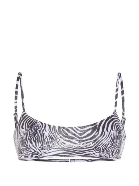zebra-print bikini top by BLUMARINE