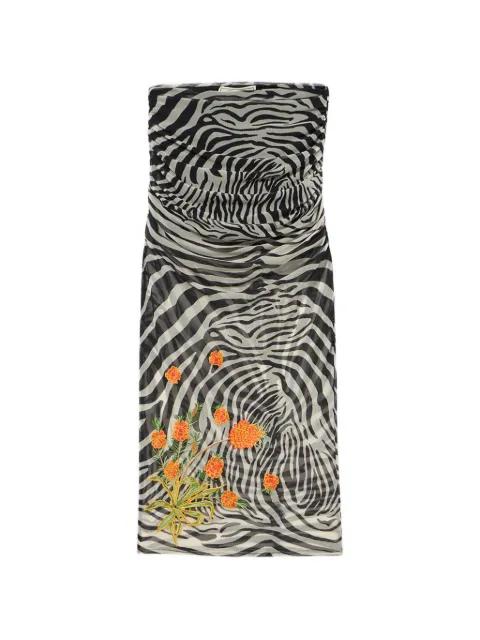 zebra-print embroidered skirt by BLUMARINE