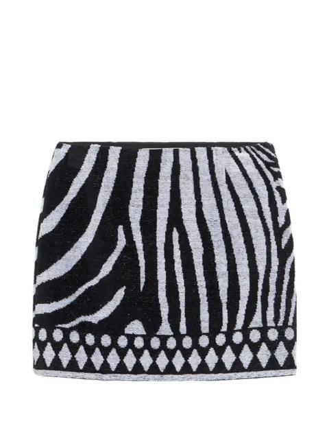 zebra-print mini skirt by BLUMARINE