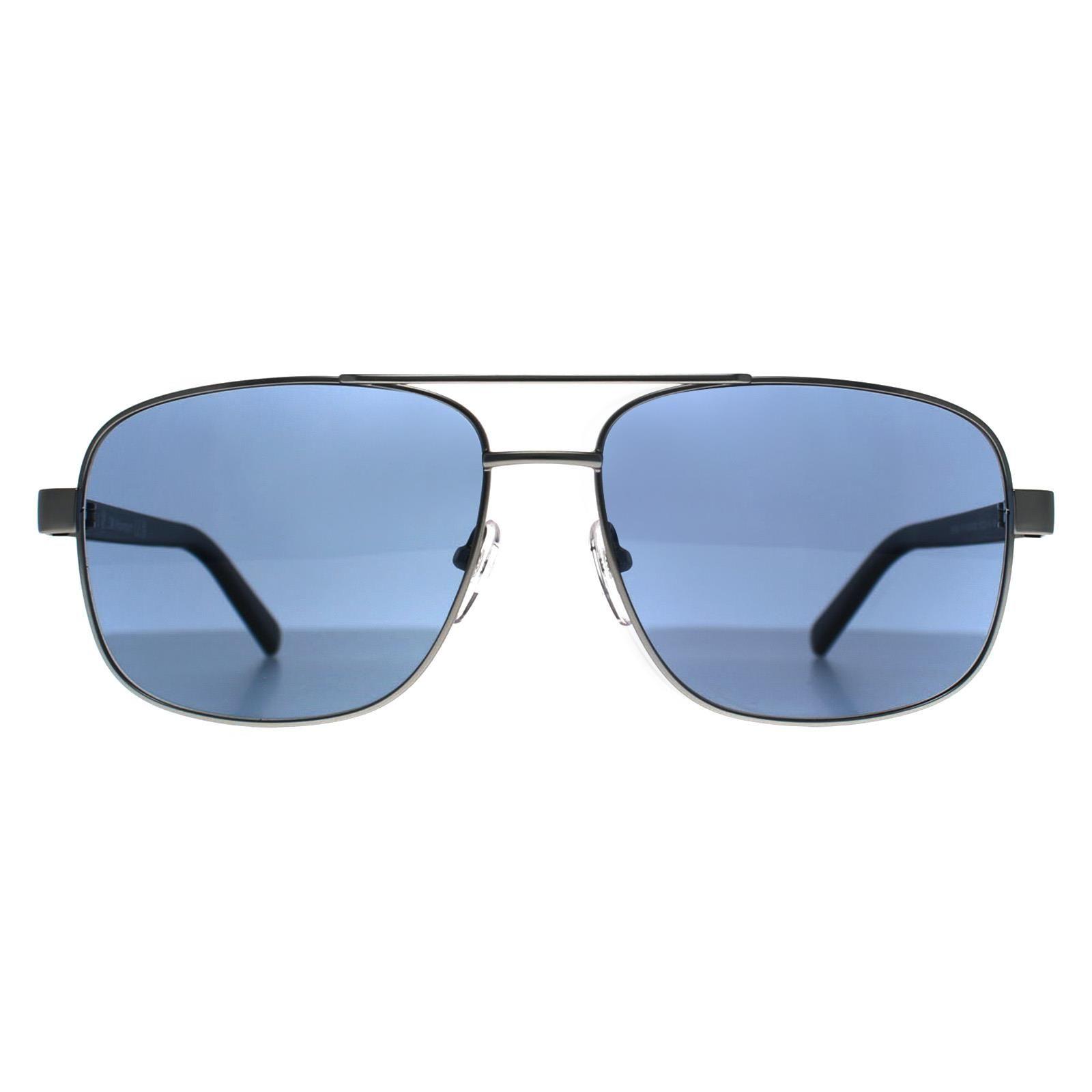 Rectangle Matte Light Palladium Blue Polarized BS0039 by BMW