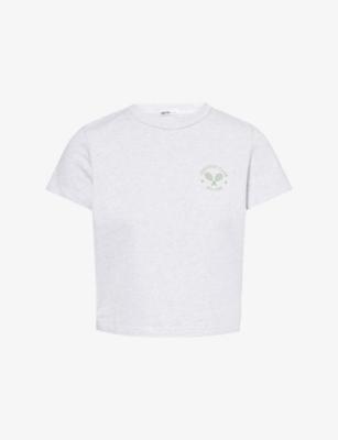 Country Club Cropped Cotton-Jersey T-Shirt by BO+TEE