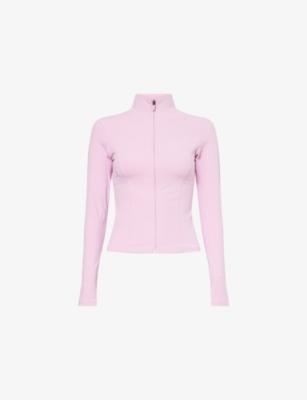 High-Neck Slim-Fit Stretch-Woven Track Jacket by BO+TEE