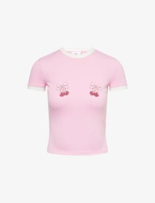 Printed Round-Neck Cotton-Jersey T-Shirt by BO+TEE