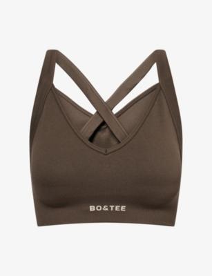 Super Sculpt Seamless Cross-Back Sports Bra by BO+TEE