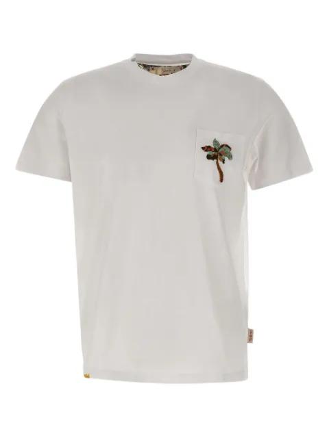 palm-tree pocketed T-shirt by BOB