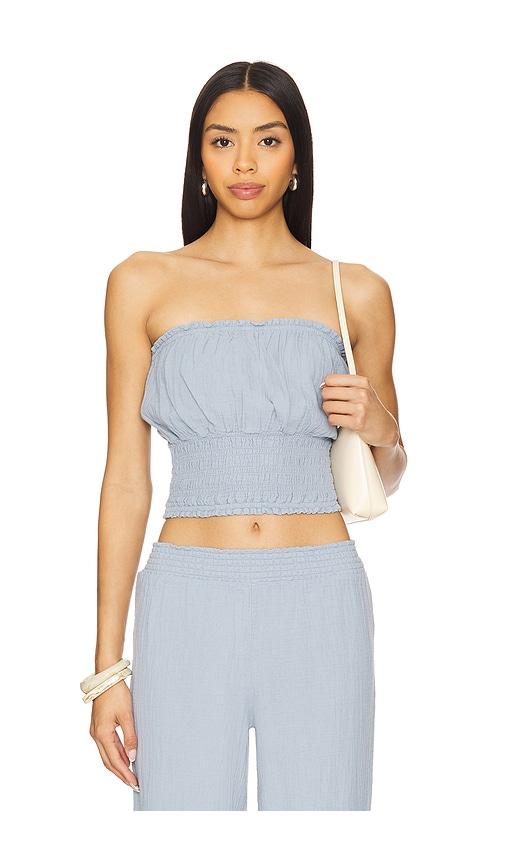Bobi Beach Strapless Top in Baby Blue by BOBI