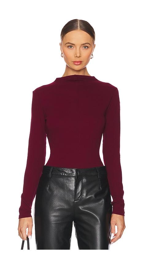 Bobi Longsleeve Top in Burgundy by BOBI