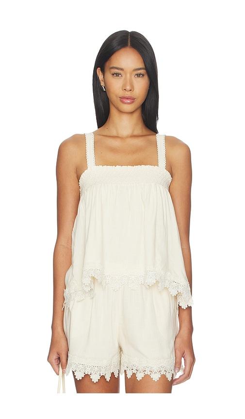 Bobi Malaga Tank Top in Cream by BOBI