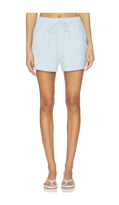 Bobi Relaxed Terry Short in Baby Blue by BOBI